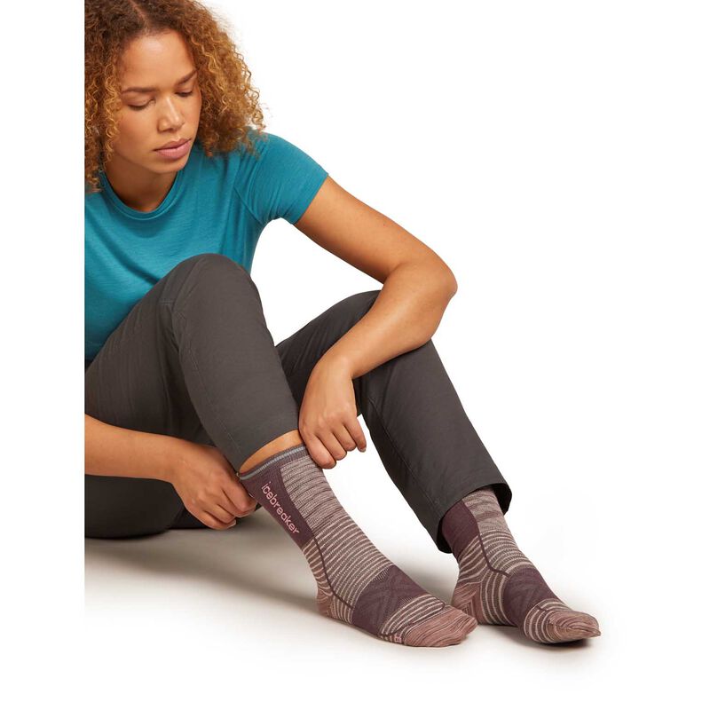 Icebreaker W Merino Blend Run+ Ultralight Crew Fusion Dye image number 1